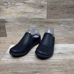 Clarks Cloudsteppers Sillian Free Black Textile Clog Women's Size 6.5